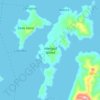 Mapa topográfico Hanigad Island, altitud, relieve