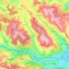 Mapa topográfico Baciu, altitud, relieve