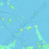 Mapa topográfico Boston Harbor Islands National Recreation Area, altitud, relieve