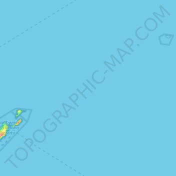 Mapa topográfico Isole Tremiti, altitud, relieve