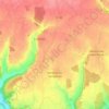 Mapa topográfico Verderel-lès-Sauqueuse, altitud, relieve