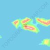 Mapa topográfico Igitkin Island, altitud, relieve
