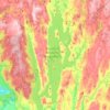 Mapa topográfico Quabbin Reservoir, altitud, relieve