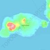 Mapa topográfico Lugus Island, altitud, relieve