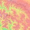 Mapa topográfico Shey Phoksundo, altitud, relieve