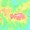 Mapa topográfico Japoatã, altitud, relieve
