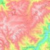 Mapa topográfico Curpahuasi, altitud, relieve
