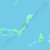 Mapa topográfico Chub Cay, altitud, relieve