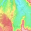 Mapa topográfico Thoisy-la-Berchère, altitud, relieve