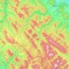 Mapa topográfico Вигодська селищна громада, altitud, relieve