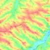 Mapa topográfico Saint-Antonin, altitud, relieve