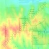 Mapa topográfico Nine Mile Prairie, altitud, relieve