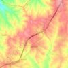 Mapa topográfico Valmojado, altitud, relieve