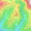Mapa topográfico Cidadelhe, altitud, relieve
