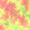 Mapa topográfico Spotsylvania Courthouse, altitud, relieve
