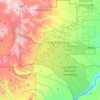 Mapa topográfico Los Alamos County, altitud, relieve