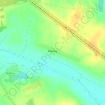 Mapa topográfico Завидовка, altitud, relieve