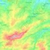 Mapa topográfico Caumont-sur-Aure, altitud, relieve