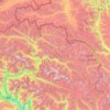 Mapa topográfico Upper Hunza Tehsil, altitud, relieve