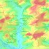 Mapa topográfico Chémery-les-Deux, altitud, relieve