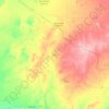 Mapa topográfico Kidal, altitud, relieve