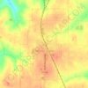 Mapa topográfico Melcher-Dallas, altitud, relieve