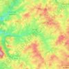 Mapa topográfico Grury, altitud, relieve