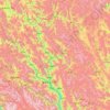 Mapa topográfico མཁར་རོ་ཆུས།་་ / 卡若区 / Karub, altitud, relieve