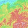 Mapa topográfico Kōya, altitud, relieve
