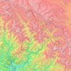 Mapa topográfico Dharchula, altitud, relieve