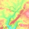 Mapa topográfico Monleón, altitud, relieve