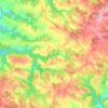 Mapa topográfico Prunet, altitud, relieve