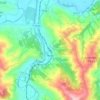 Mapa topográfico Ponti, altitud, relieve