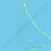 Mapa topográfico Tarawa, altitud, relieve