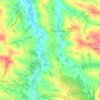 Mapa topográfico Nomdieu, altitud, relieve