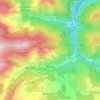 Mapa topográfico Rouze, altitud, relieve
