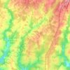 Mapa topográfico Chalais, altitud, relieve