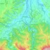 Mapa topográfico Ovada, altitud, relieve