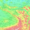 Mapa topográfico Regierungsbezirk Detmold, altitud, relieve