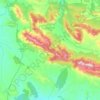 Mapa topográfico Robledo del Mazo, altitud, relieve