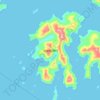 Mapa topográfico Islas Gilbert, altitud, relieve