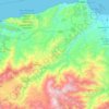Mapa topográfico Beni Urriaguel, altitud, relieve