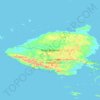 Mapa topográfico Pulau Misool, altitud, relieve