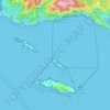 Mapa topográfico Réserve naturelle de l'archipel de Riou, altitud, relieve