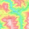Mapa topográfico Pillpinto, altitud, relieve