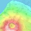 Mapa topográfico Cedros, altitud, relieve