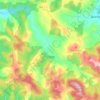 Mapa topográfico Trudelj, altitud, relieve