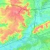 Mapa topográfico Yvré-l'Évêque, altitud, relieve