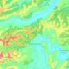 Mapa topográfico Incisa Scapaccino, altitud, relieve