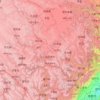 Mapa topográfico Ngawa Tibetan and Qiang Autonomous Prefecture, altitud, relieve